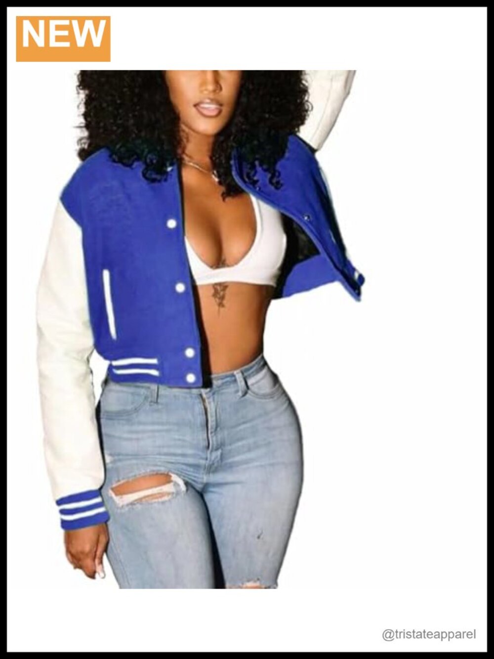 Women Cropped Bomber Varsity Jacket Slim Fit Baseball Sweatshirt Lightweight